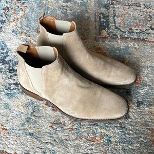 MENS Aldo Beige Suede Shoes Size 9